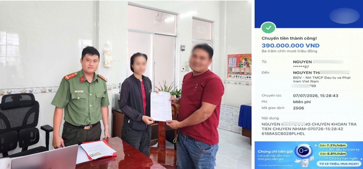 Chuyển khoản thành công 390 triệu đồng, người phụ nữ hoang mang vì không xác định được người nhận: Công an vào cuộc xác minh