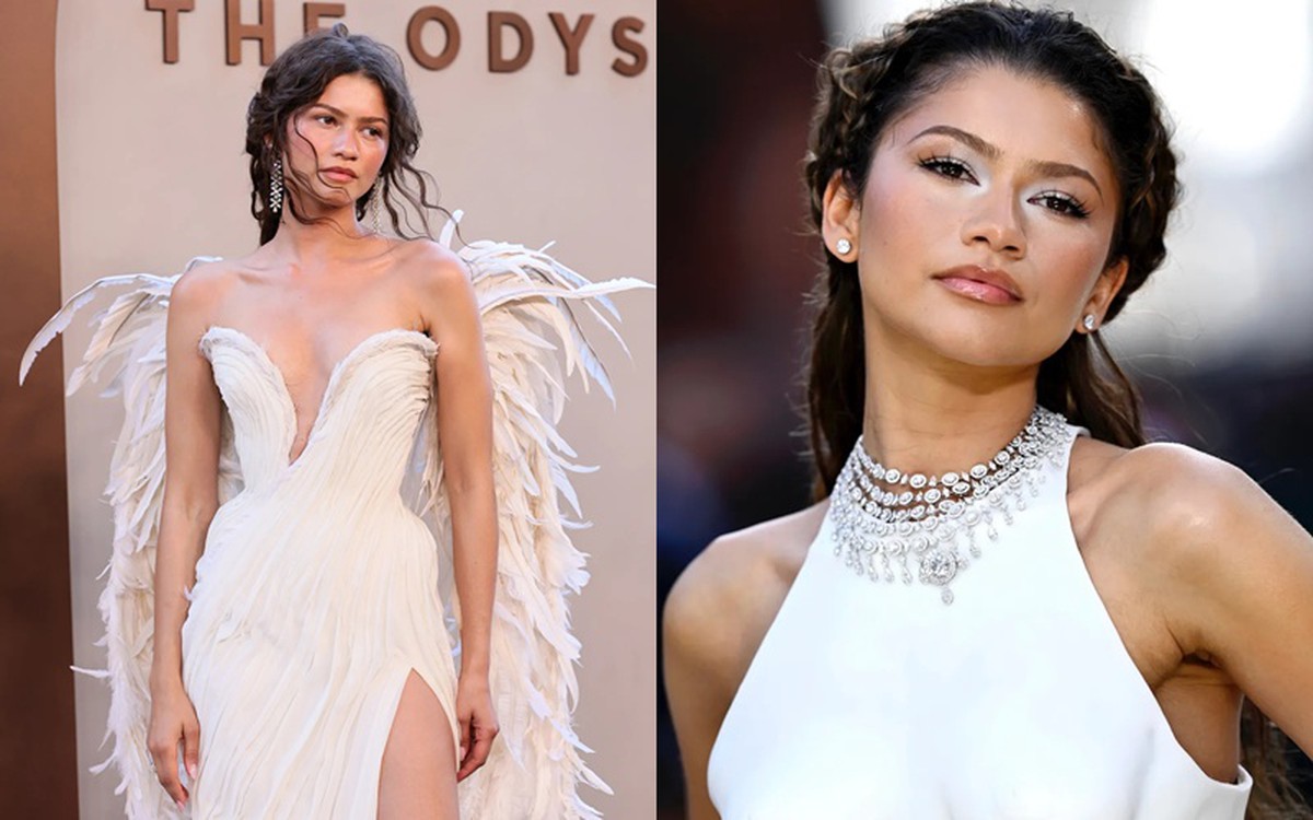 Chiếc vòng 76 carat kim cương trên cổ "nữ thần" Zendaya đi quảng bá phim bom tấn The Odyssey