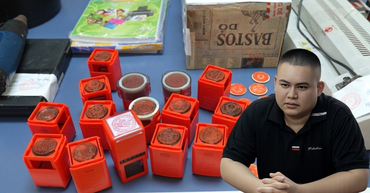Bắt Nguyễn Hữu Chí SN 1996, khám xét nơi ở, thu nhiều con dấu, giấy tờ