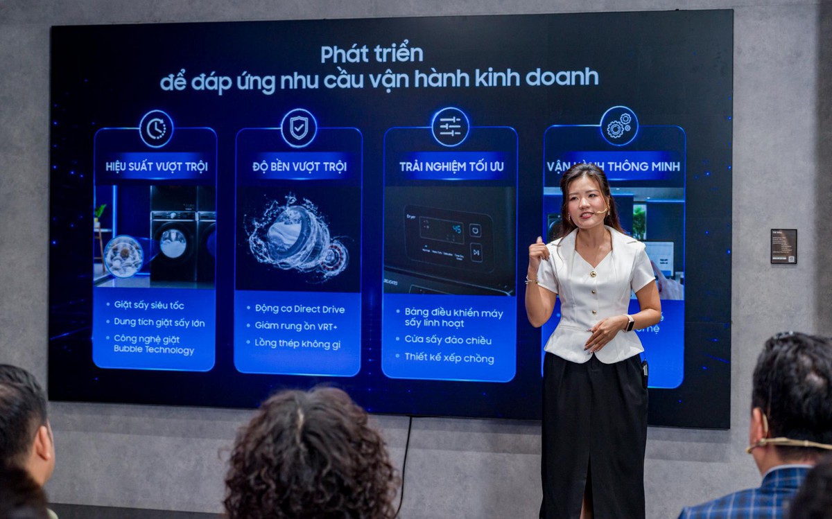 Samsung ra mắt máy giặt sấy thương mại, bước vào cuộc đua hiệu quả vận hành