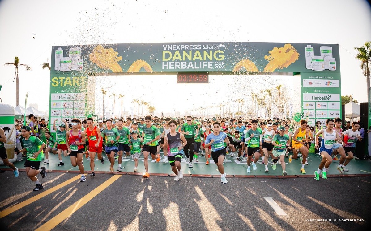 Hơn 13.000 vận động viên tranh tài tại VnExpress Đà Nẵng International Marathon Herbalife Cup 2026
