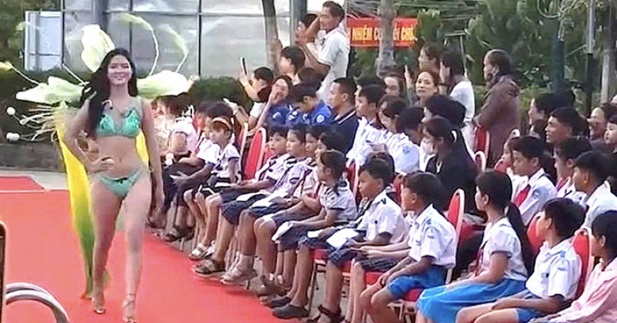 Trình diễn áo tắm trước học sinh: Ban tổ chức 1 cuộc thi Hoa hậu chính thức xin lỗi