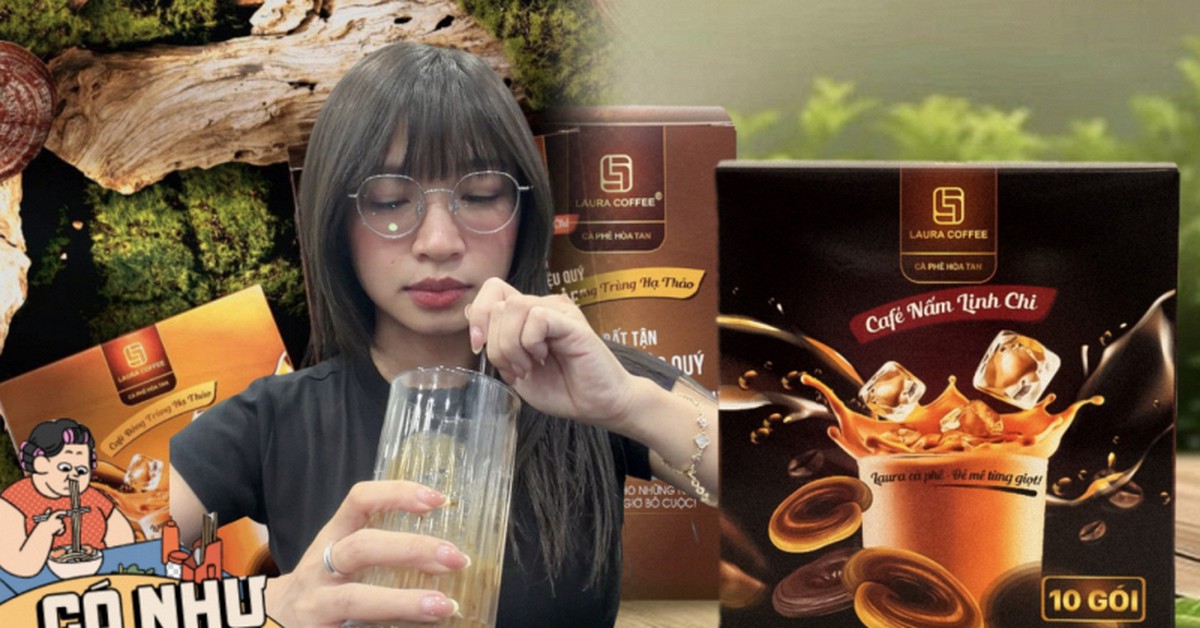 Pha 4 gói cà phê Laura của Nhật Kim Anh nhưng chả thấy linh chi hay đông trùng, độ sánh kẹo lại đến từ lượng đường khổng lồ!