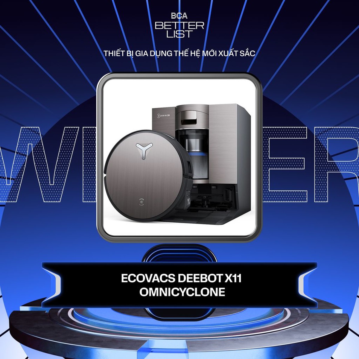 Từ Better Choice Awards đến CES: DEEBOT X11 OMNI CYCLONE nối dài hành trình của một robot hút bụi hướng tới trải nghiệm tự động hóa toàn diện