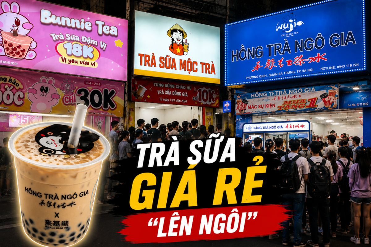 Thị trường đổi chiều, cuộc đua trà sữa dưới 30....