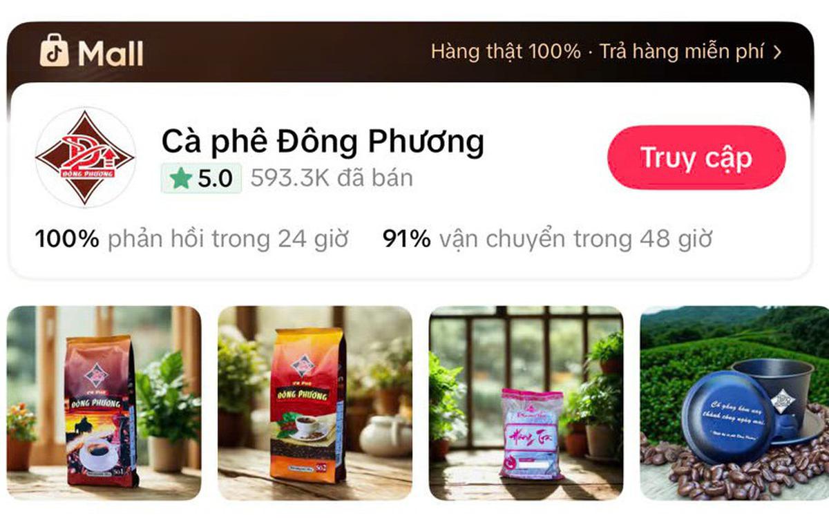 CEO Hoàng Đại Phong thành công đưa Cà phê Đông Phương lên Shop Mall 5.0 trên TikTok Shop