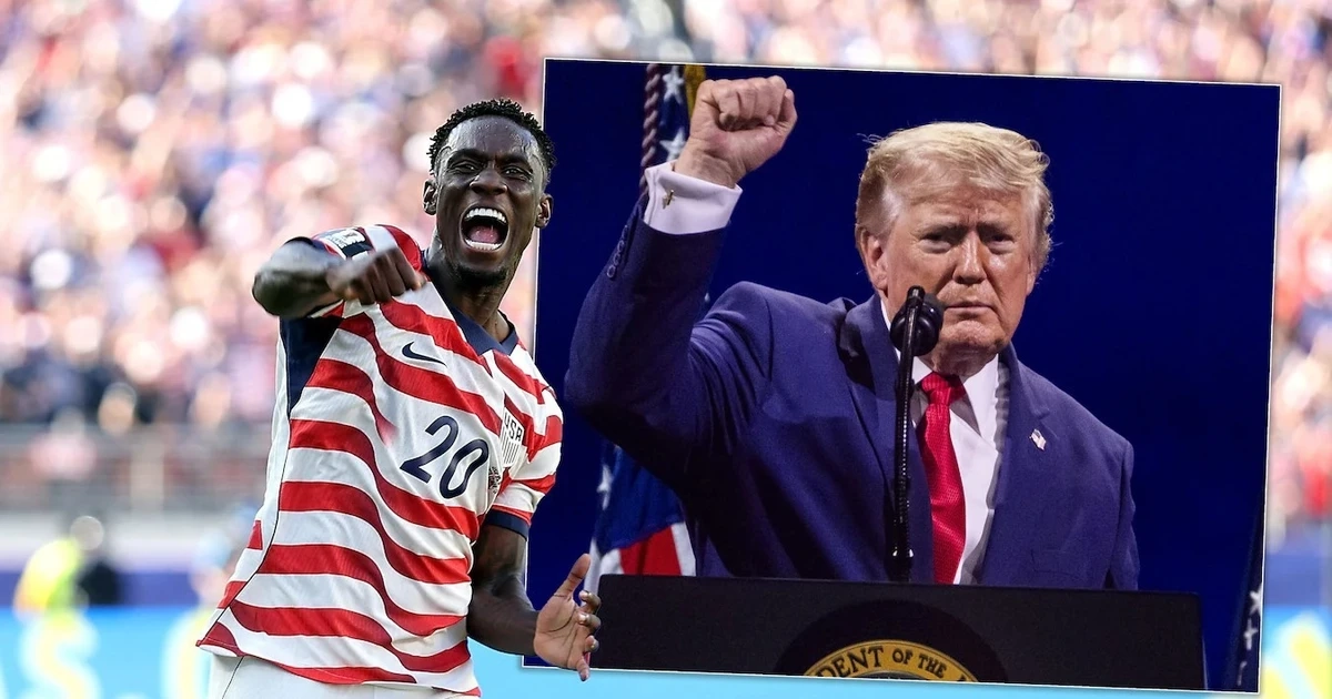 Tổng thống Trump cảm ơn FIFA vì tiền đạo tuyển Mỹ được đình chỉ thẻ đỏ
