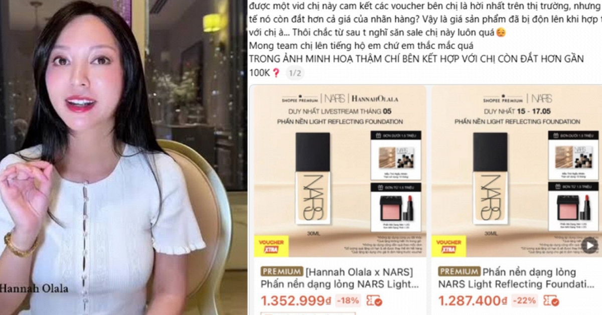 Dân mạng “bắt bài” Hannah Olala: Độn giá trên trời, livestream deal hời mà vẫn đắt hơn mua ngày thường