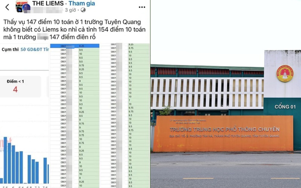 Ai là người phanh phui sự bất thường điểm Toán ...