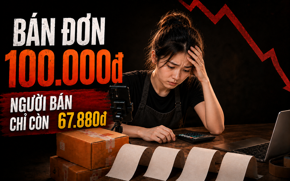 Cú sốc sau mỗi đơn hàng trên sàn TMĐT: Bán 100....