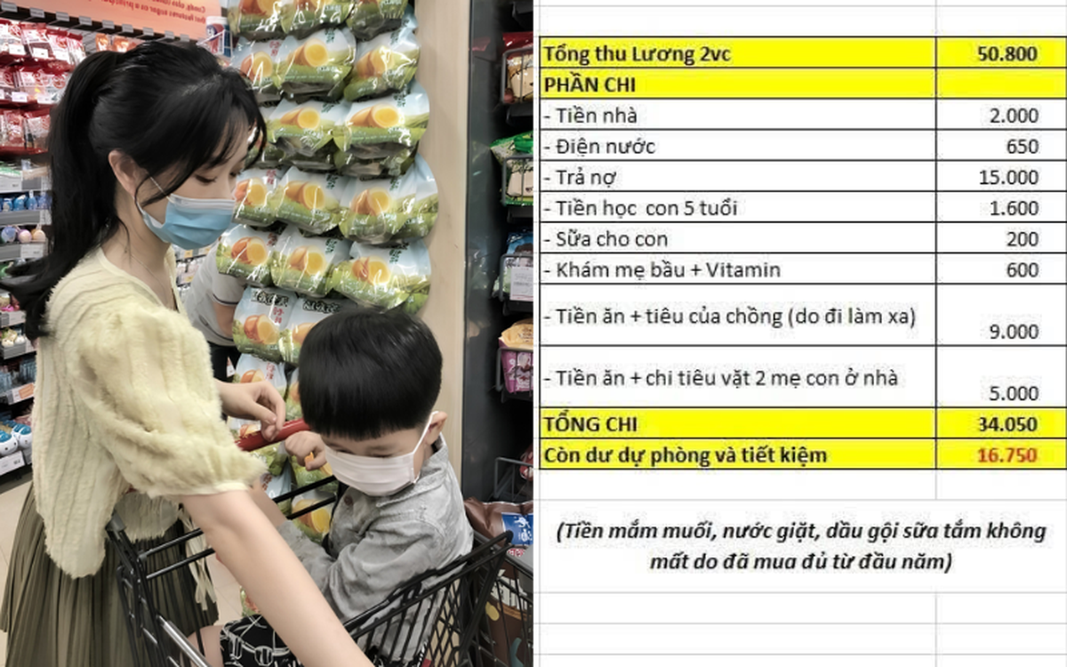 Vợ chồng thu nhập 50,8 triệu/tháng: Bảng chi tiêu tiết lộ 1 khoản chi quá thông minh, ai cũng khen