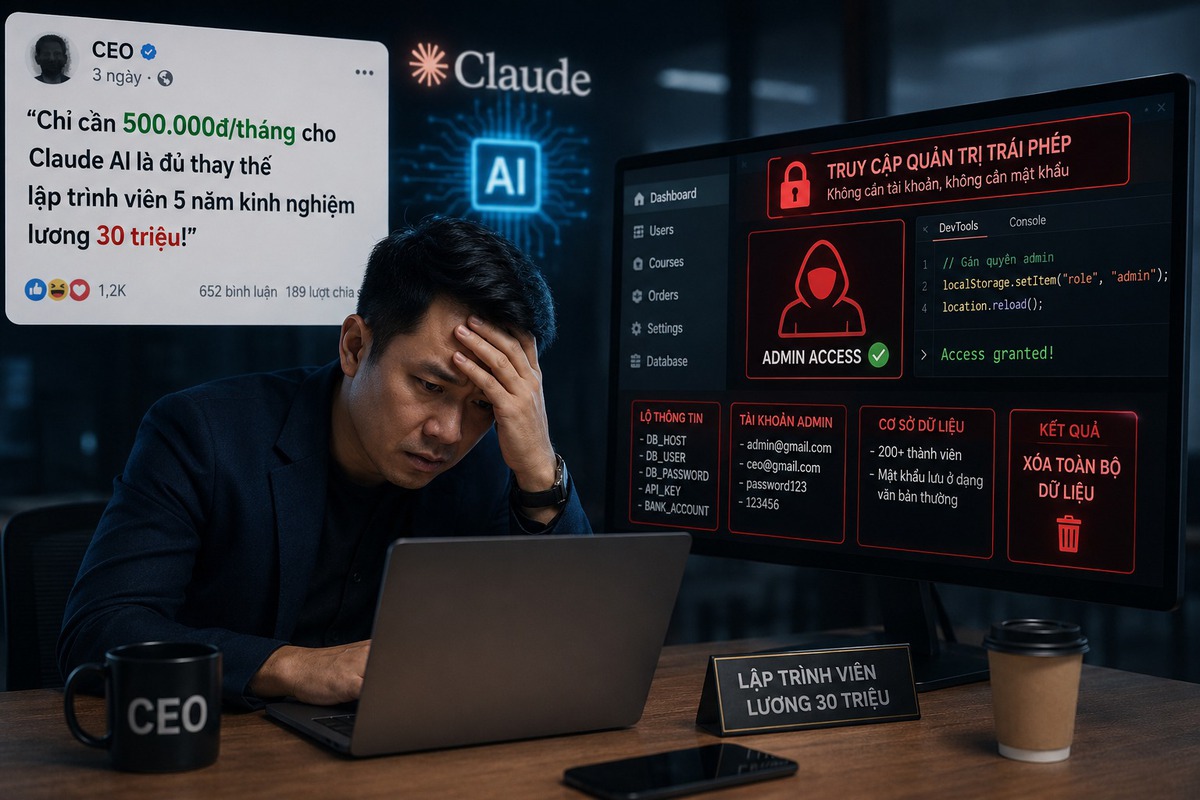 CEO Việt khoe dùng Claude AI giá 500.000 đồng thay lập trình viên lương 30 triệu và cái kết "đắng"