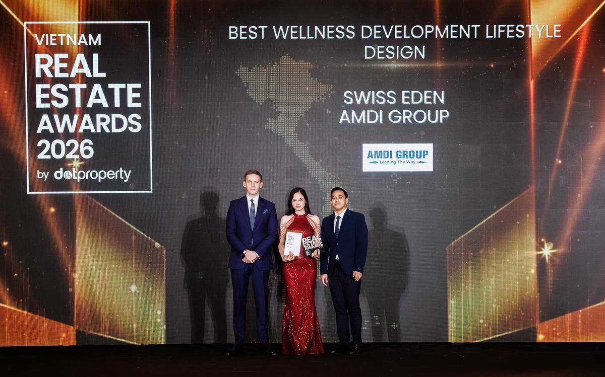 Swiss Eden thắng giải lớn tại Dot Property Vietnam Awards 2026