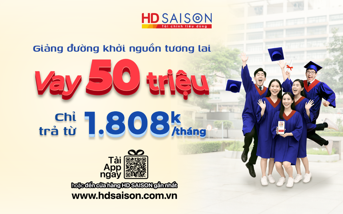 Vững bước giảng đường cùng gói vay học phí từ HD SAISON
