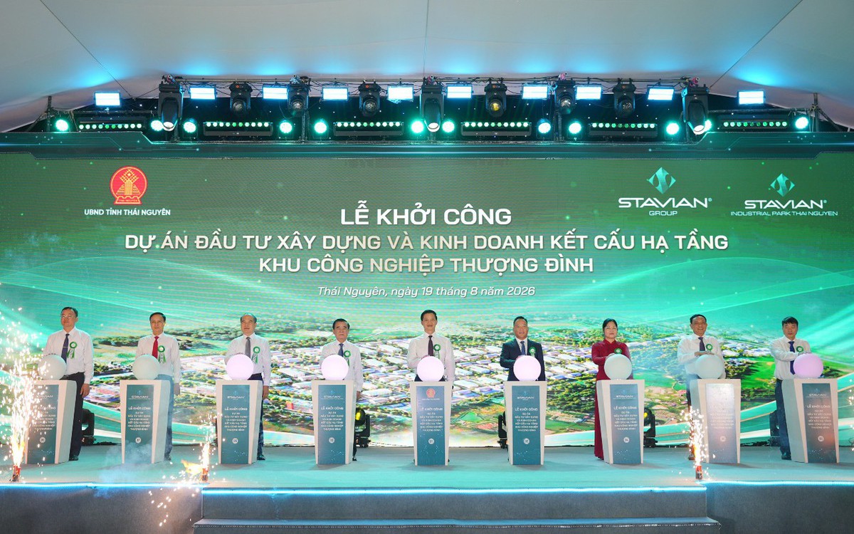 Tập đoàn Stavian khởi công dự án hạ tầng Khu công nghiệp Thượng Đình, Thái Nguyên