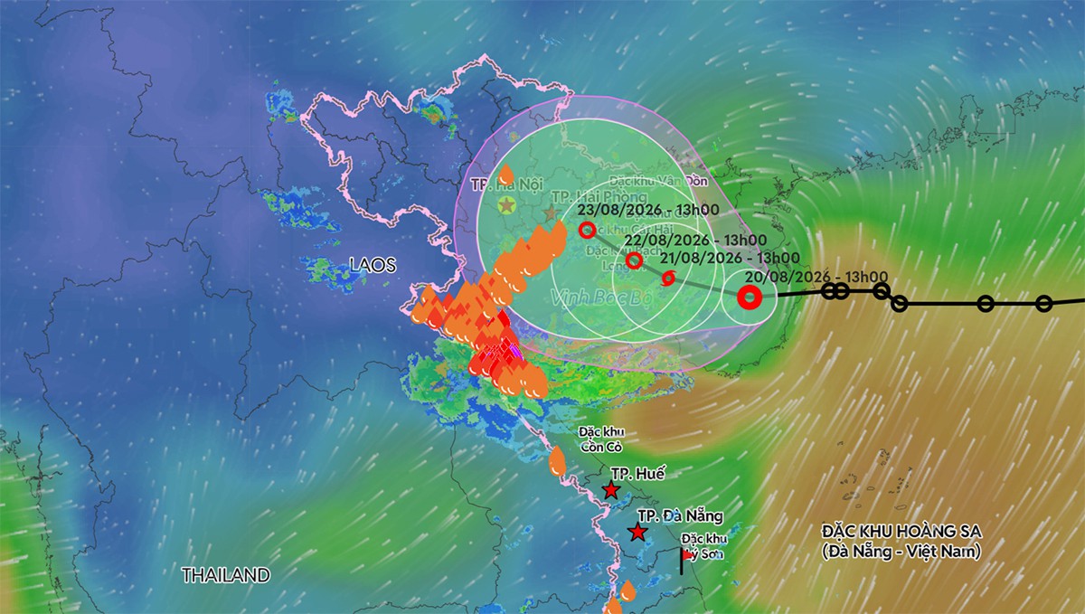 Sáng sớm mai áp thấp nhiệt đới vào Vịnh Bắc Bộ, khả năng mạnh thành bão số 4