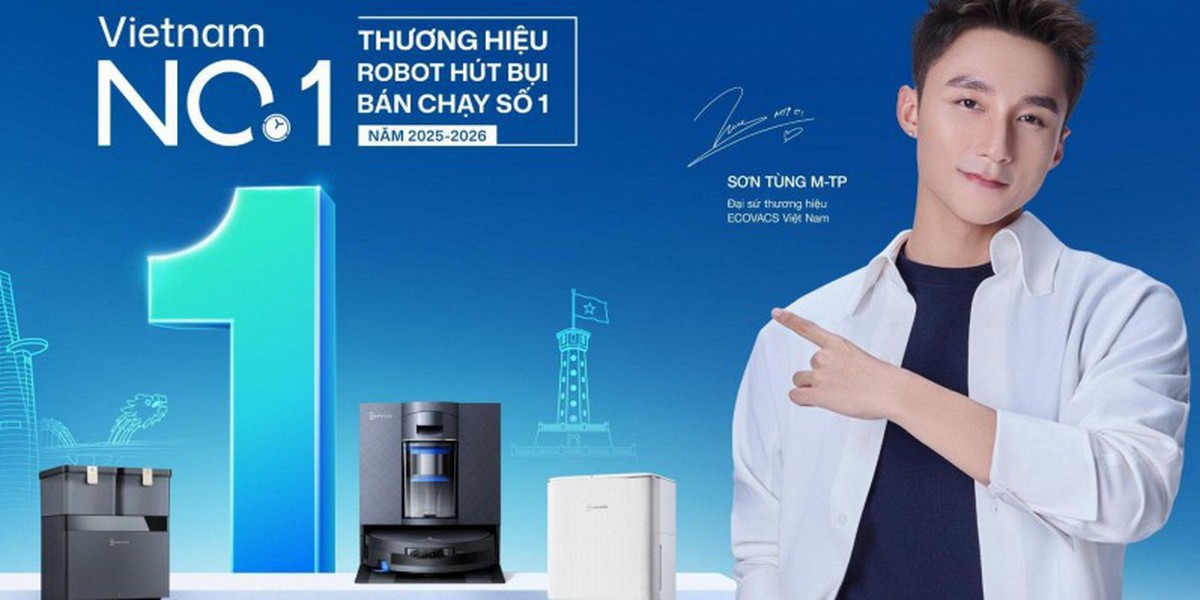 Không chỉ là hit-maker, Sơn Tùng M-TP còn đưa ECOVACS lên vị trí dẫn đầu thị trường Robot hút bụi