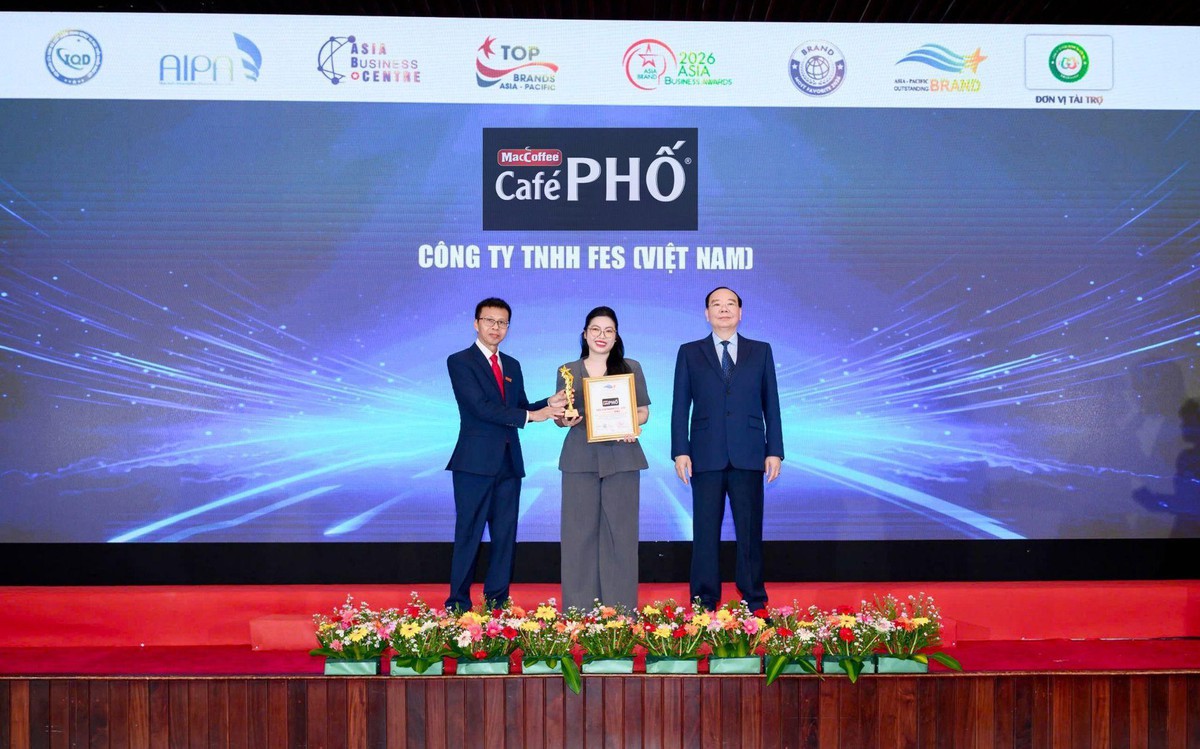 MacCoffee CaféPHỐ nhận giải Thương hiệu châu Á 2026 nhờ chiến lược bản địa hóa