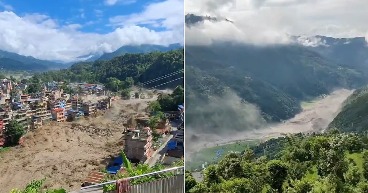 Trời không mưa lớn, nhưng ‘bức tường nước’ có thể cao gần 50m từ đâu ập xuống Nepal?