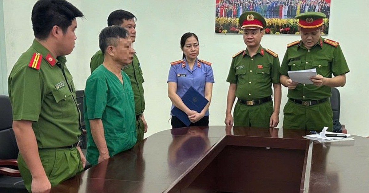 Ra quyết định khởi tố Giám đốc bệnh viện Vũ Văn Trình SN 1965