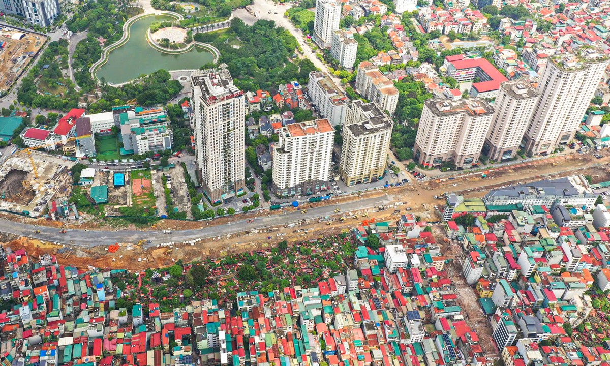 Hơn 1km Vành đai 2,5 qua Cầu Giấy lộ diện, hướn...