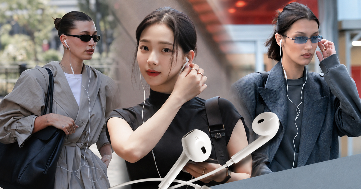 Tai nghe có dây trở lại: Từ Karina đến Bella Hadid, cả một thế hệ It Girl đang rút phích khỏi AirPods