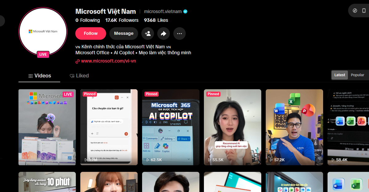 Microsoft cũng lên TikTok livestream bán Office...
