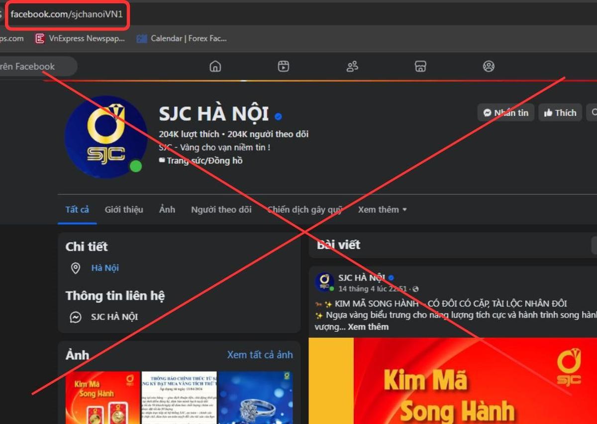 SJC phát cảnh báo tới toàn bộ khách hàng
