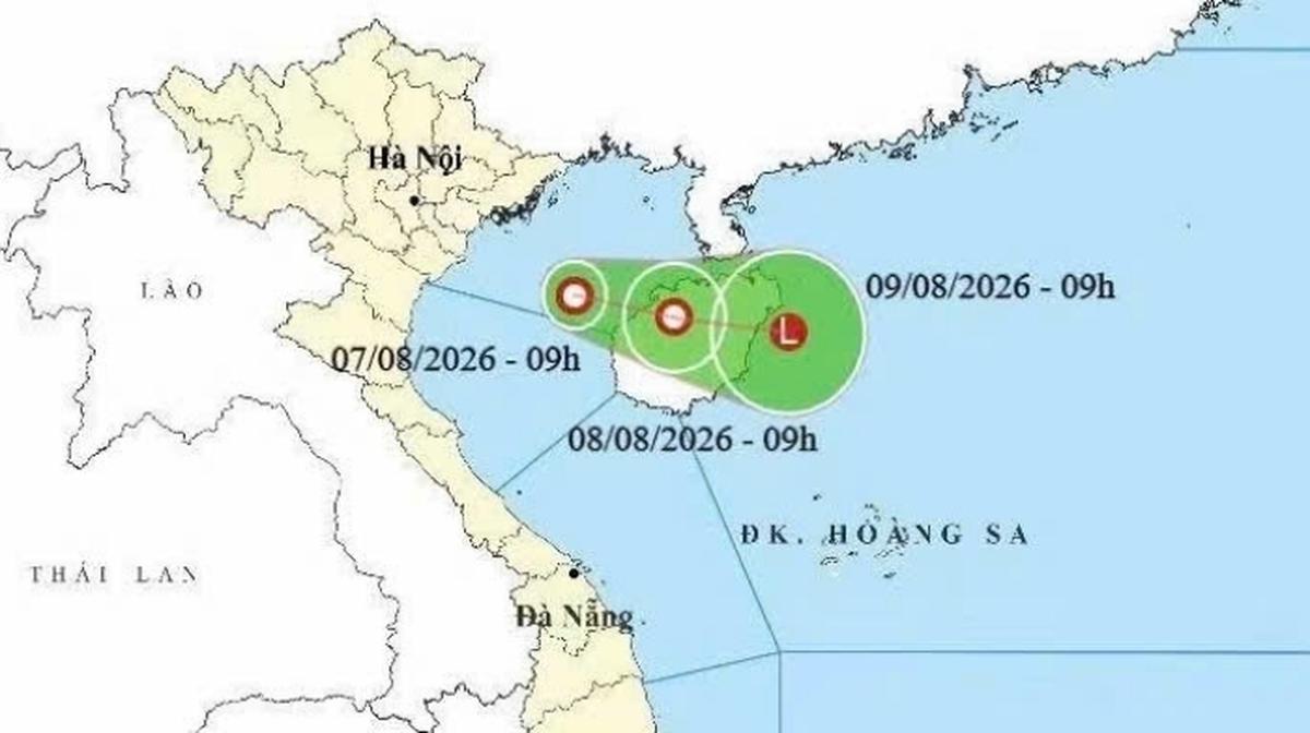 Vùng áp thấp trên Vịnh Bắc Bộ mạnh lên thành áp thấp nhiệt đới, biển động