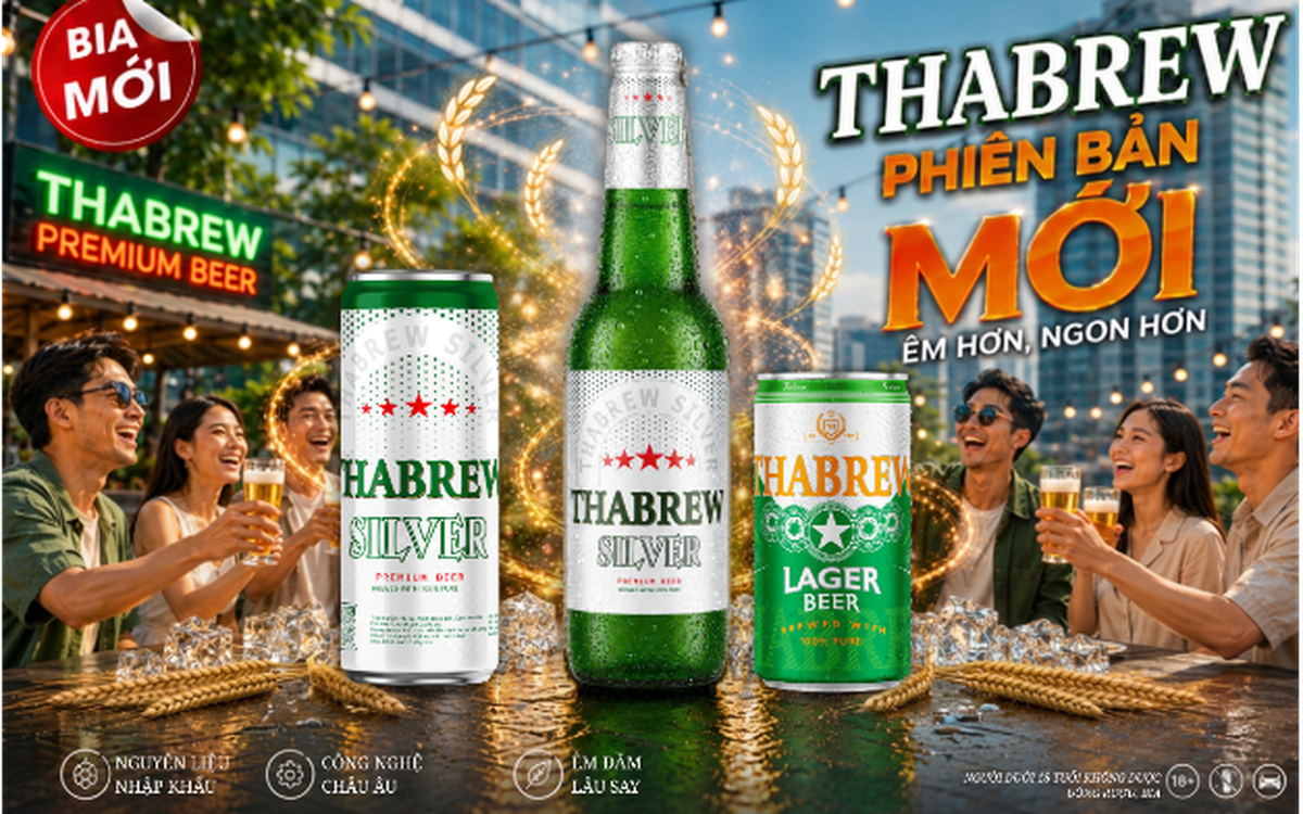 Bia Thabrew Silver và Thabrew Lager, lựa chọn mới cho người tiêu dùng hiện đại