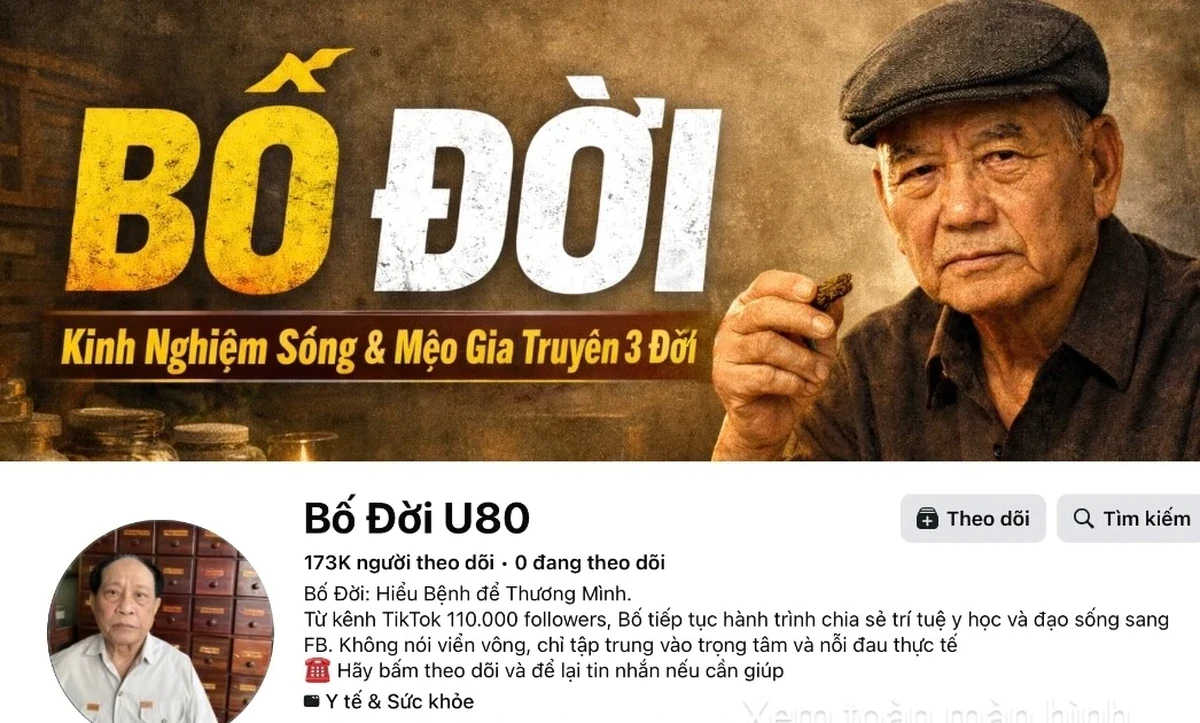 Chủ tài khoản "Bố Đời U80" bị điều tra