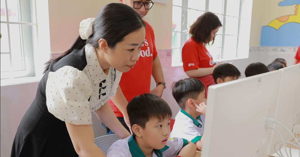 LG mở phòng học cho 1.000 học sinh, phía sau là cuộc chuyển dịch lớn của Big Tech