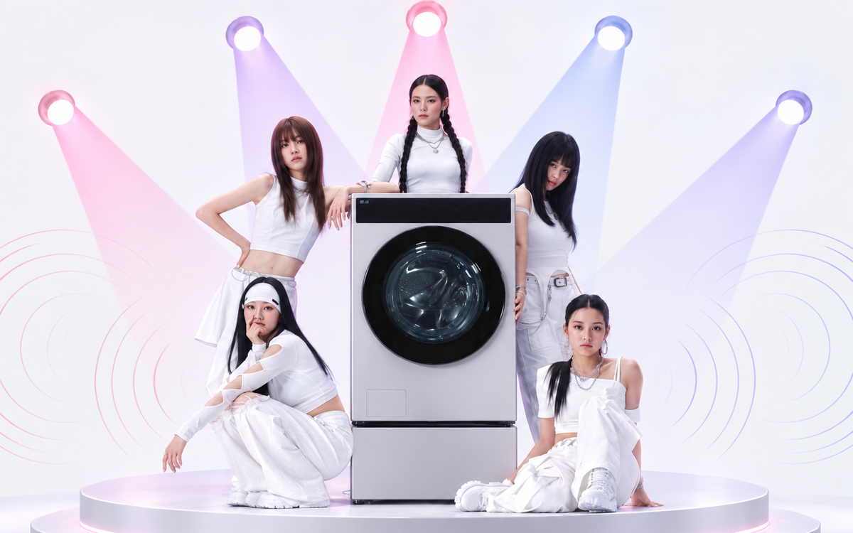 LG lập hẳn nhóm nhạc nữ 5 thành viên để quảng cáo máy giặt, và Kpop giờ là hạ tầng marketing ai cũng cắm vào được
