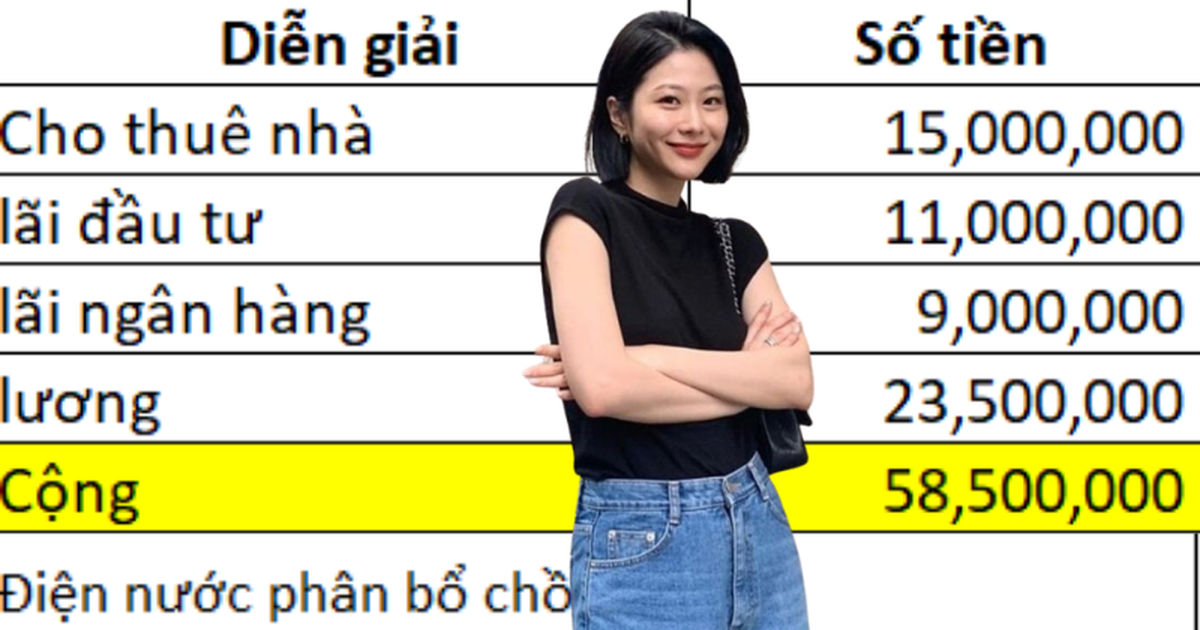 Vợ chồng gửi tiết kiệm lãi 9 triệu/tháng, tổng thu nhập 58,5 triệu thì chi tiêu thế nào?