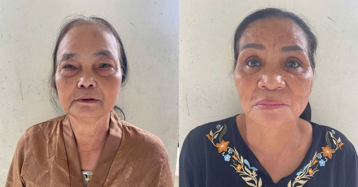 Bắt Phạm Thị Ơn 71 tuổi và Hoàng Thị Nhung 68 tuổi