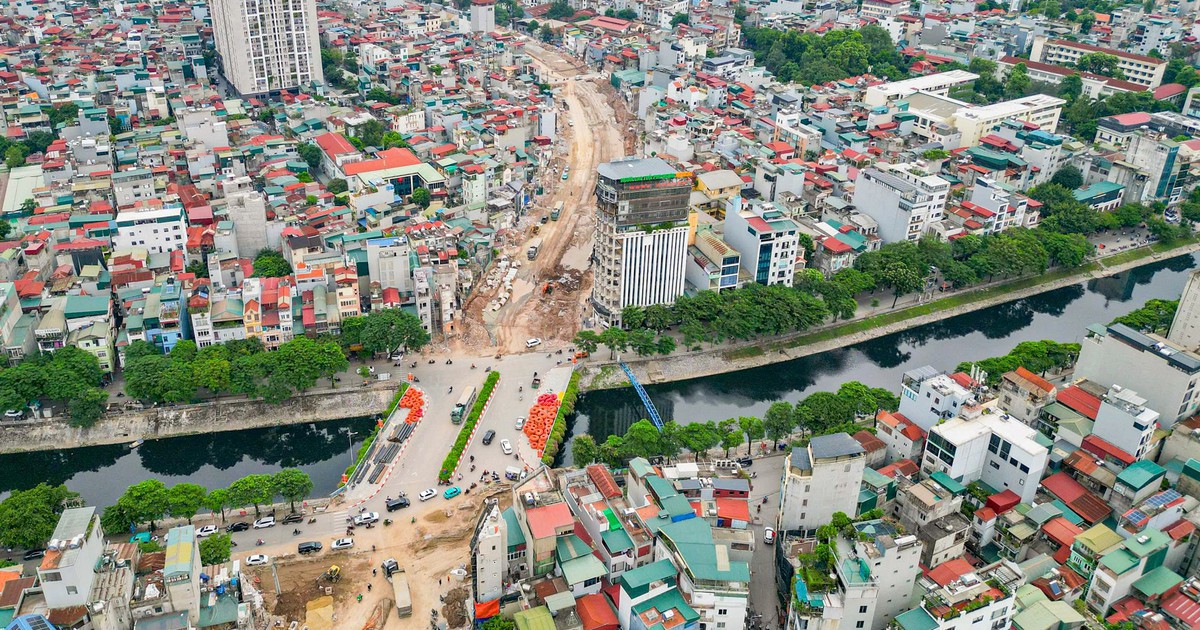 Toàn cảnh công trường Vành đai 2,5 tăng tốc thi...