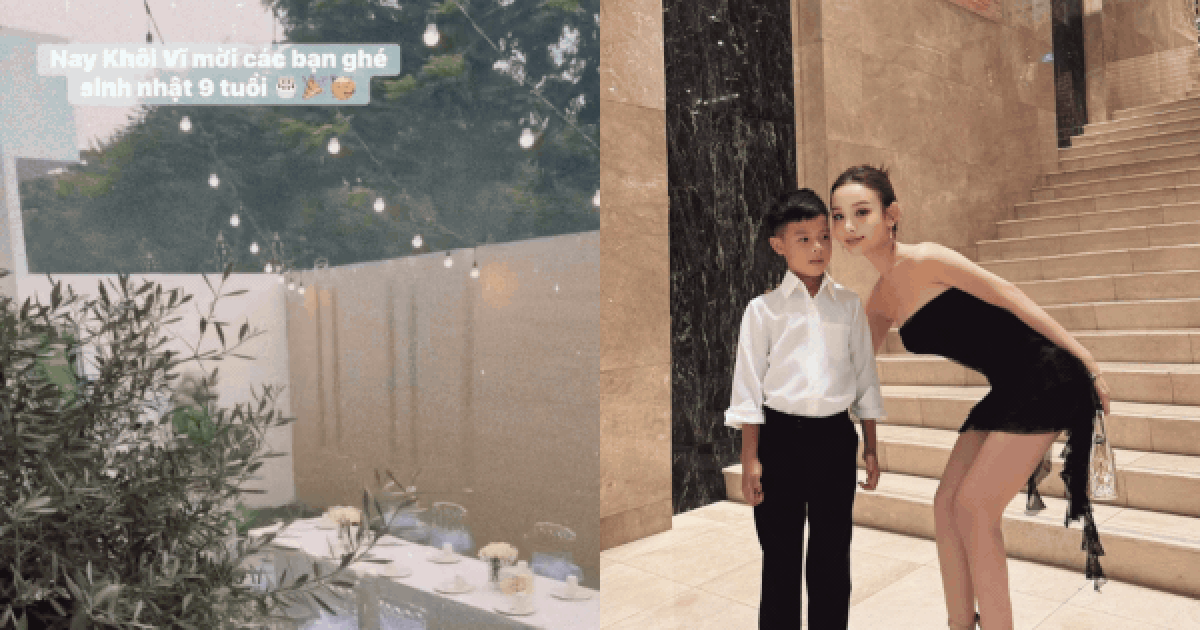 Tiệc sinh nhật trong vườn nhà 100 tỷ của thiếu gia 9 tuổi - con trai ông chủ chuỗi khách sạn TP.HCM