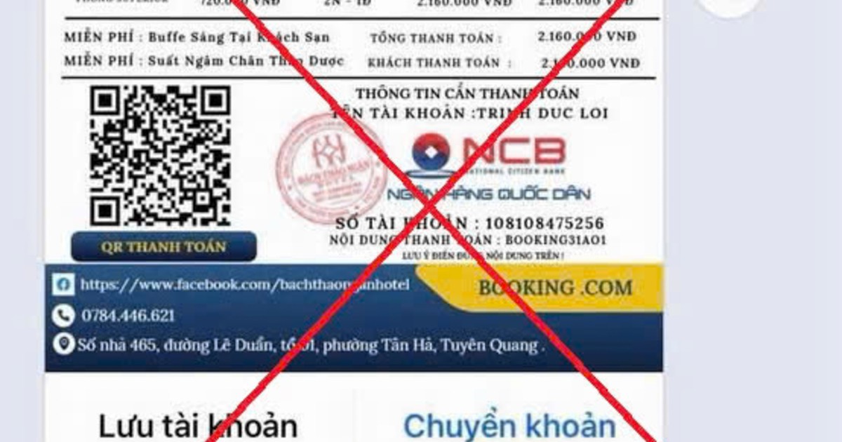 Fanpage giả mạo khách sạn giăng bẫy lừa tiền cọc du khách dự Lễ hội Thành Tuyên