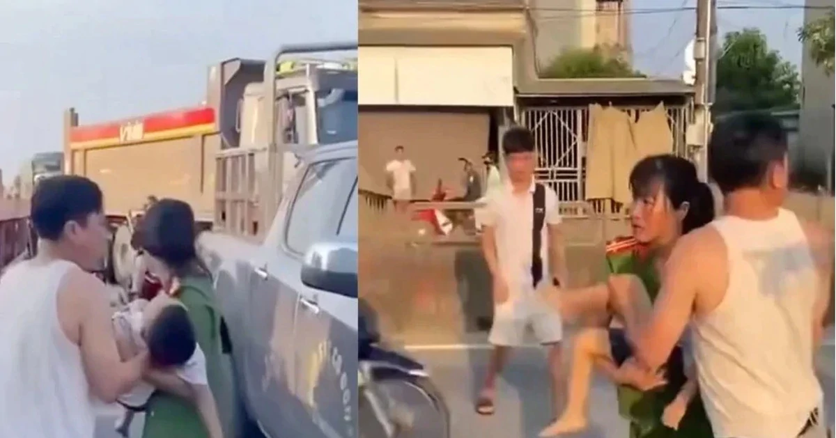 Nữ cảnh sát cơ động kể khoảnh khắc cứu cháu bé gặp nạn trên quốc lộ