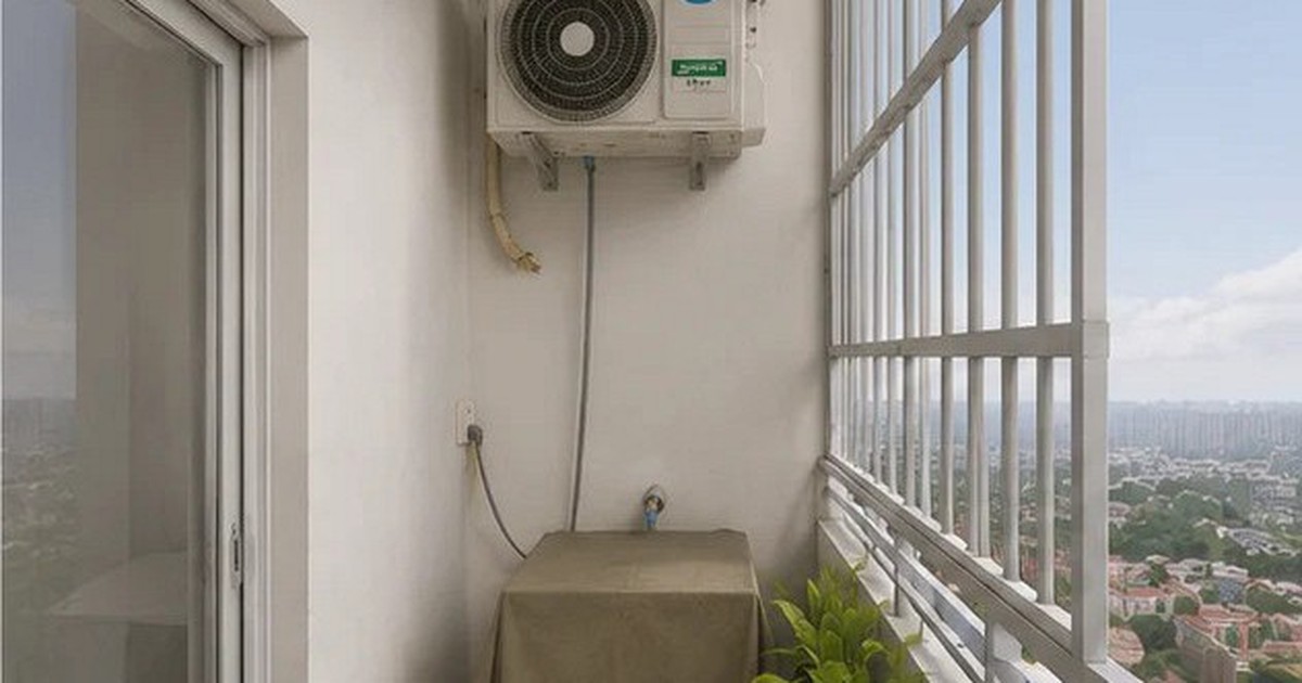 Lời khuyên cho những gia đình đang để cục nóng điều hòa ngoài ban công, lô gia
