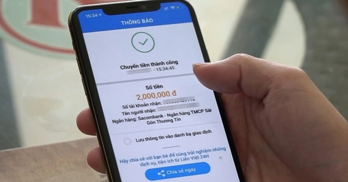 Tham gia chạy bộ online rồi liên tục giao dịch chuyển khoản lên tới 130.629.000 đồng: Một công dân ở Đà Nẵng nhận thông báo "chuyển sai nội dung"