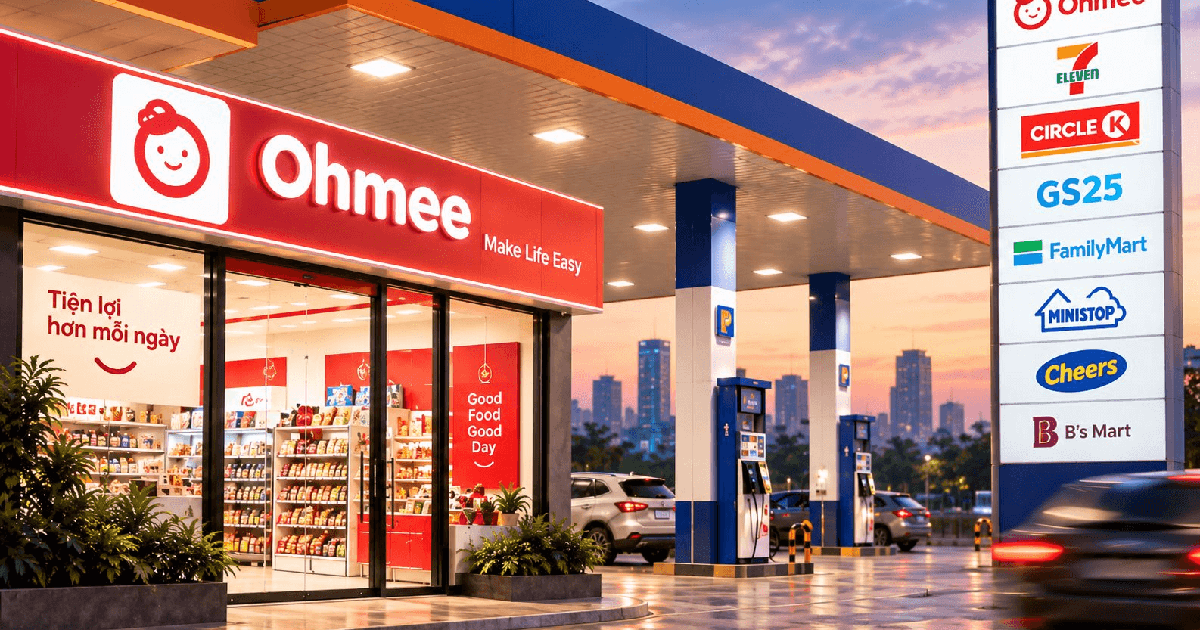 Tiến vào gần 3.000 trạm xăng Petrolimex, Ohmee liệu có tạo nên cơn địa chấn trên thị trường cửa hàng tiện lợi?