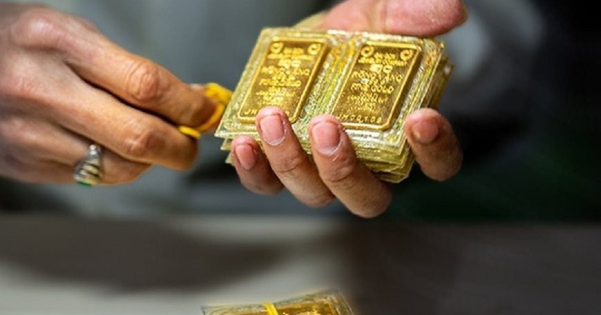 Giá vàng xuống mức thấp nhất trong 2 tuần qua