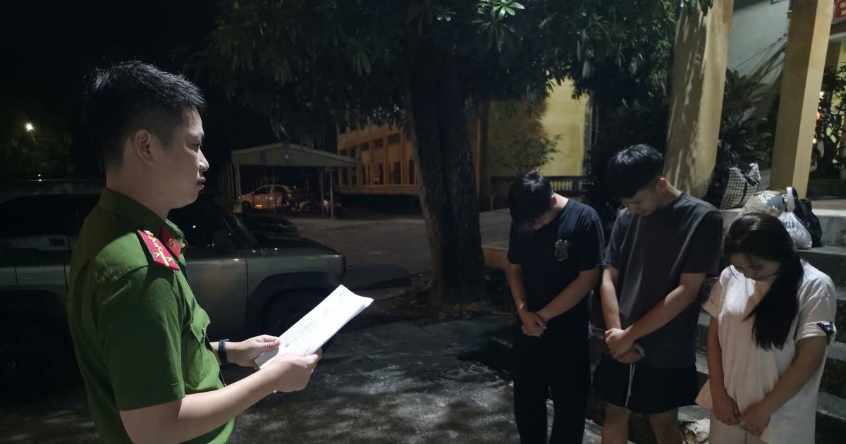 Bắt giữ Hoàng Linh Chi SN 2007 và 2 nam thanh niên