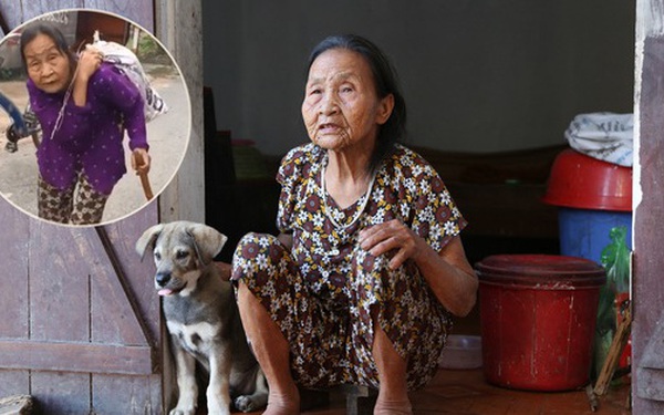 Gặp cụ bà lưng còng "cõng" bao quần áo, mì tôm ủng hộ người dân miền Trung: "Hơn 200.000 đồng/tháng tôi ăn tiêu xả láng, giúp được phần nào hay phần đó"