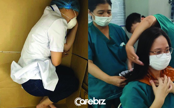 "Rúm người" ngủ vội trên bìa các tông, cắt tóc ngắn phục vụ điều trị bệnh nhân Covid-19: Loạt hình ảnh chân thực nhất về y bác sĩ Đà Nẵng nơi tuyến đầu chống dịch