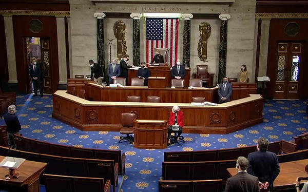 Phiên họp thảo luận và bỏ phiếu của Hạ viện Mỹ. Ảnh: C-Span Phiên họp thảo luận và bỏ phiếu của Hạ viện Mỹ. Ảnh: C-Span