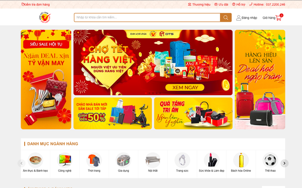 Sàn TMĐT của Hội Hàng Việt Nam chất lượng cao Sàn TMĐT của Hội Hàng Việt Nam chất lượng cao