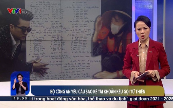 Thuỷ Tiên, Trấn Thành, Đàm Vĩnh Hưng tiếp tục lên sóng VTV: Bộ Công an yêu cầu sao kê tài khoản kêu gọi từ thiện