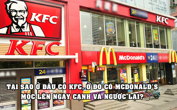 “Location game” - trò cân não lý giải tại sao ở đâu có KFC, ở đó có McDonald’s mọc lên ngay cạnh và ngược lại